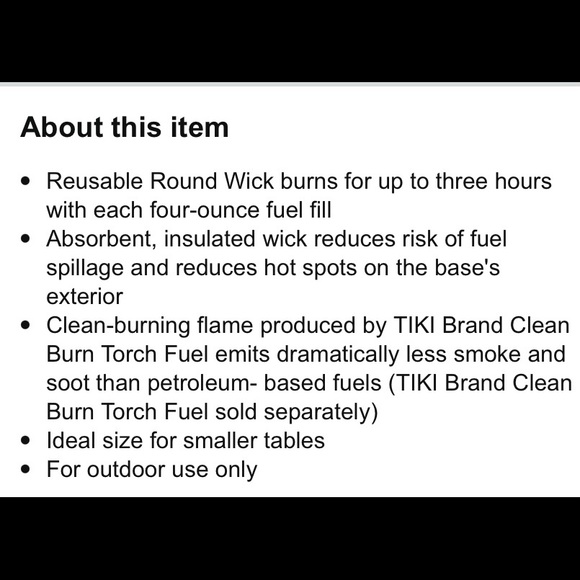 Tiki Tabletop Firepiece NWT - Picture 4 of 6